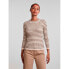 PIECES Crista sweater Fossil / Stripes With Birch Stripes M, S - фото #1