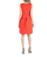 ფოტო #3 პროდუქტის Sleeveless Pleated Maternity Dress with Pockets