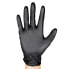 ფოტო #1 პროდუქტის JBM Black disposable nitrile gloves 7.0mil diamond texture 90 units