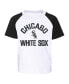 ფოტო #3 პროდუქტის Infant Boys and Girls White, Heather Gray Chicago White Sox Ground Out Baller Raglan T-shirt and Shorts Set