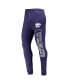 ფოტო #5 პროდუქტის Men's Purple and Charcoal Kansas State Wildcats Meter Long Sleeve Hoodie T-shirt and Jogger Pants Set