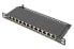 Фото #2 товара DIGITUS CAT 6A, Class EA Patch Panel, shielded, 12-port, 0.5U, 10", black