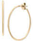 ფოტო #1 პროდუქტის Polished Tube Medium Hoop Earrings in Gold Vermeil, Created for Macy's