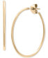 Polished Tube Medium Hoop Earrings in Gold Vermeil, Created for Macy's