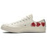 Кеды Converse Chuck Taylor All-Star 70s Ox Comme des Garcons Play Multi-Heart White (Бежевый)