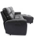 Фото #6 товара CLOSEOUT! Hutchenson 3-Pc. Leather Chaise Sectional with Power Recliner and Power Headrest