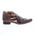 Фото #1 товара Bed Stu Brittany F392012 Womens Brown Leather Slip On Strap Sandals Shoes