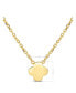 ფოტო #3 პროდუქტის Clover Chain Necklace in 14K Gold, 16 in adj to 18 in, approx. 4.1 grams