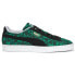 Фото #1 товара Puma Suede Animal Lace Up Womens Green Sneakers Casual Shoes 39110803