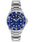 ფოტო #1 პროდუქტის Men's Liguria Swiss Automatic Stainless Steel Bracelet Watch 42mm