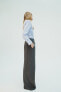 Фото #5 товара Широкие брюки с эластичным поясом ZARA