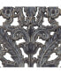 Фото #5 товара Botanical Panel Distressed Carved Wood 2-Piece Wall Decor Set