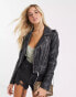 Фото #4 товара Barney's Originals Beppe leather jacket with ribbed detail