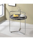 Фото #3 товара Steve Silver Miro 19" Laminate Metal Side Table