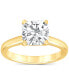 ფოტო #4 პროდუქტის Certified Lab Grown Cushion-Cut Diamond Solitaire Engagement Ring (3 ct. t.w.) in 14k Gold