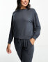 Cotton:On super soft long sleeve lounge sleep sweat navy M - фото #2