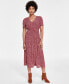 ფოტო #3 პროდუქტის Women's Sarina Short-Sleeve Midi Dress