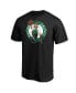 Фото #3 товара Men's Jayson Tatum Black Boston Celtics Team Playmaker Name and Number T-shirt