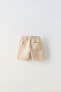 Linen blend bermuda shorts