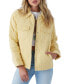 Juniors' Cotton Emet Quilted Snap-Closure Jacket