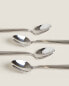 Фото #5 товара Set of steel dessert spoons with scored handle