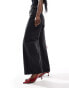 & Other Stories Gio mid waist relaxed wide leg jeans in washed black