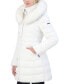 Фото #3 товара Women's Faux-Fur-Trim Hooded Puffer Coat