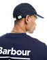 Barbour International Jackson logo cap in navy