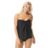 Фото #1 товара Contours by Coco Reef Clarity Bandeau Bra Sized Tankini Top, Black 001, 8/32 D