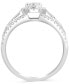 ფოტო #4 პროდუქტის EFFY® Diamond Round Halo Cluster Ring (7/8 ct. t.w.) in 14k White Gold