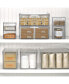 Stacking Plastic Storage Kitchen Bin with Pull-Out Drawers - 2 Pack