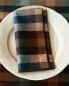 Pack of check cotton linen napkin (pack of 4)