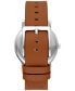 ფოტო #2 პროდუქტის Women's Soho Brown Leather Strap Watch 34mm