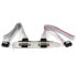 Фото #1 товара 2 Port 16in DB9 Serial Port Bracket to 10 Pin Header - 2 x DB-9 - 2 x IDC - Silver - White