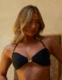 Фото #3 товара Moda Minx x Amber Jepson amour bandeau bikini top in black