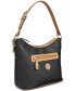 Фото #7 товара Saffiano Faux Leather Medium Hobo Bag, Created for Macy's