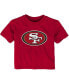Фото #1 товара Infant Boys and Girls Scarlet San Francisco 49ers Primary Logo T-shirt
