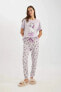 Fall In Love Aristocats Kısa Kollu Pijama Takımı B6186ax24sp