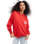 Фото #2 товара Pull&Bear Antibes printed hoodie in red