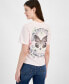 ფოტო #2 პროდუქტის Juniors' Butterfly Graphic T-Shirt