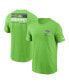 Men's Neon Green Seattle Seahawks Team Incline T-shirt