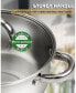 Фото #6 товара Kitchen Cookware Sets, 12-Piece Basic Stainless Steel Pots and Pans, Silver