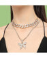 Фото #2 товара Women's Butterfly Layered Necklace