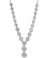 Фото #1 товара Silver-Tone Cubic Zirconia Lariat Necklace, 16" + 2" extender, Created for Macy's