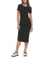 Фото #1 товара Women's Rib-Knit Bodycon Midi Dress