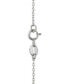 ფოტო #2 პროდუქტის Cubic Zirconia Mickey Mouse 15"+2" extender Pendant Necklace in Sterling Silver