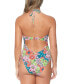 Фото #2 товара Juniors' Paradise Printed Cut-Out One-Piece Swimsuit