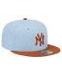 Фото #3 товара Men's Light Blue New York Yankees Spring Color Two-Tone 9FIFTY Snapback Hat