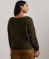 ფოტო #2 პროდუქტის Plus Size Rib-Knit Boat-Neck Sweater