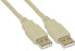 Фото #1 товара InLine USB 2.0 Cable Type A male / male beige 2m